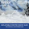 FUNBOY Winter Fun Inflatable Snowmobile, Single, Clear Single view 2