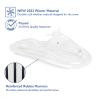 FUNBOY Winter Fun Inflatable Snowmobile, Single, Clear Single view 3