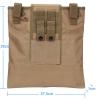 Tactical Molle Combat Dump Pouch Camouflage Foldable Recycle Pack Outdoor Sports Shooting Gear Hiking Bag Vest Accessory view 2