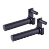 AmStaff Fitness Olympic Weight Plate Holder for Power & Squat Racks  Fits 2x2, 2.33x2.33, 3x3 Inch Tubes, 1" Hole  Storage Horns for Weight Plates on Power Rack  Pair (2" x 2") view 1
