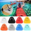 ihreesy 6PCS D-Ring Pad Patch,Inflatable Boat Canoe Raft Dinghy Fastening Hook Bracket D-Ring with Eye Plate D-Ring Pad Patch Deck Attachment Kit for Inflatable Boat Kayak Canoe,White view 2