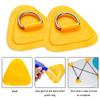 ihreesy 6PCS D-Ring Pad Patch,Inflatable Boat Canoe Raft Dinghy Fastening Hook Bracket D-Ring with Eye Plate D-Ring Pad Patch Deck Attachment Kit for Inflatable Boat Kayak Canoe,White view 4