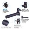 AmStaff Fitness Olympic Weight Plate Holder for Power & Squat Racks  Fits 2x2, 2.33x2.33, 3x3 Inch Tubes, 1" Hole  Storage Horns for Weight Plates on Power Rack  Pair (2.33" x 2.33") view 4