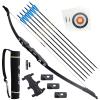 FENJANER Archery Takedown Recurve Bow and Arrow Set for Adults Youth and Beginner Right Hand 30lbs 40lbs Outdoor Practice Target Hunting Kit (40 LBS) view 1