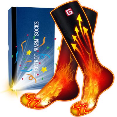 Autocastle Heated Socks - Rechargeable Electric Socks for Men & Women, Warm Feet for Hunting, Skiing, Motorcycling