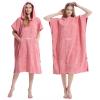 Hiturbo Changing Towel Robe, Absorbent Hooded Surf Poncho Quick-Dry Blanket Towels with Front Pocket for Swiming Surfing Aquatics One Size Unisex (Pink) view 4