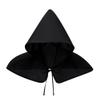 Medieval Cape Gothic Cowl Hat Halloween Costume Cosplay Capes Witch Christmas Party Vampires Wicca Hoodie Ghost Hooded Cloak (Black1) view 2