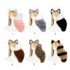 Angela0123 Faux Fur Fox Ears and Tail Set,Furry Ears Headband with Tail Fox Ears,Halloween Cosplay Party Fox Costumes (Dark Brown) view 4