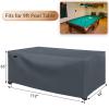 CHINCHILLA 7/8/9 ft Pool Table Cover, Waterproof Sunscreen Billiard Cover Polyester Fabricfor Snooker Billiard Table Cover (9ft) view 2