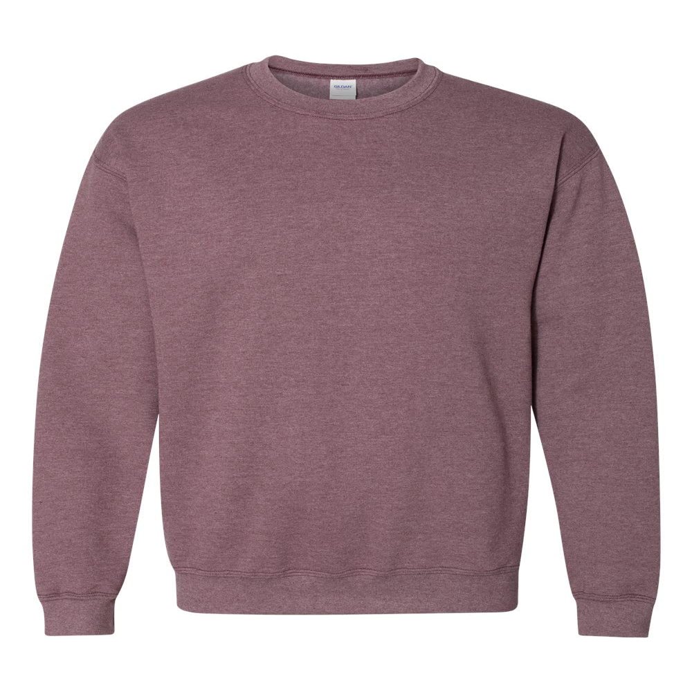 Gildan Fleece Crewneck Sweatshirt, Style G18000 Heather Maroon X-Large
