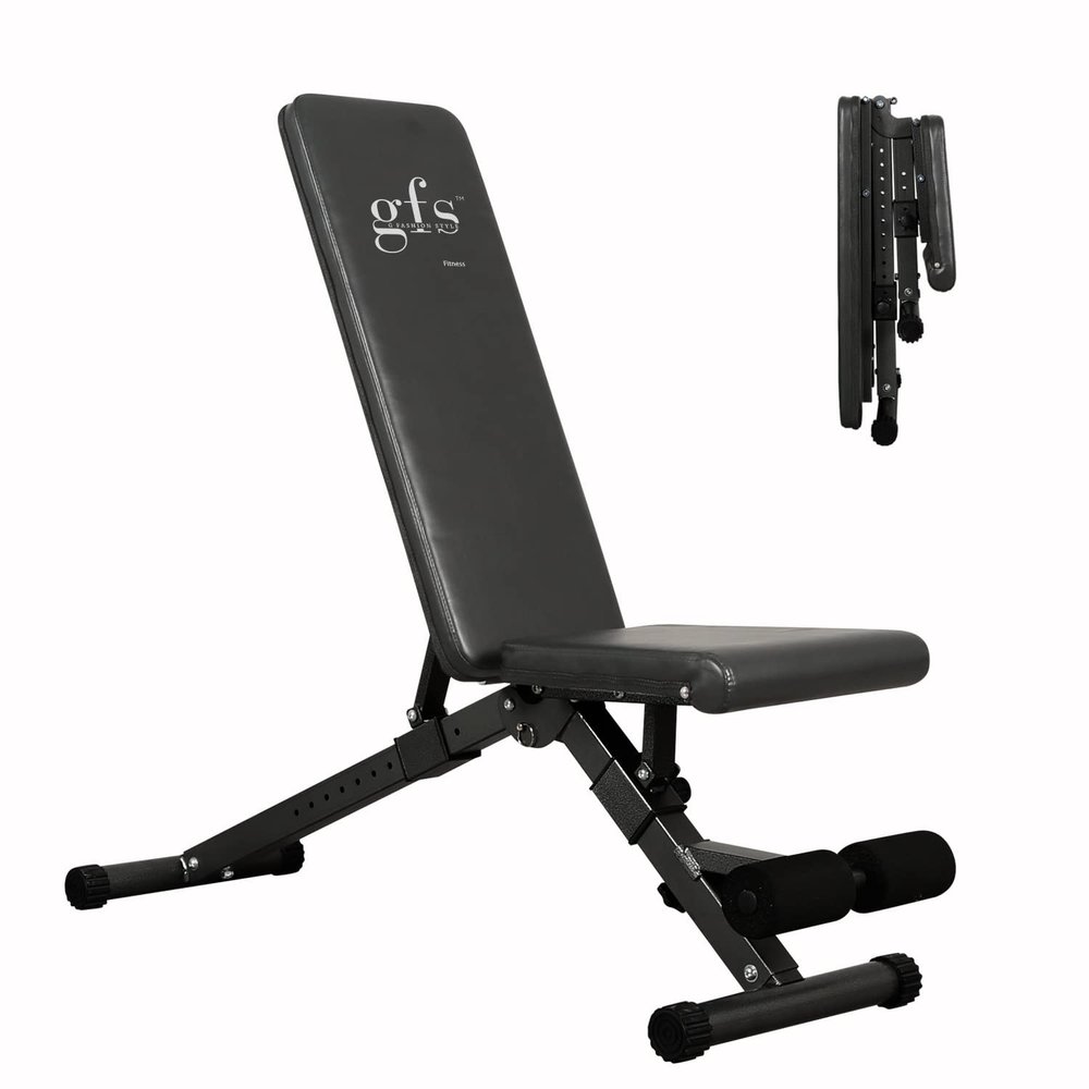 GFS Weight Bench, 880 LBS, Adjustable Workout Bench Press Set Home Gym Strength Training, Removable Foot Catch for incline Flat Decline Sit Up Bench, Full Body Fitness