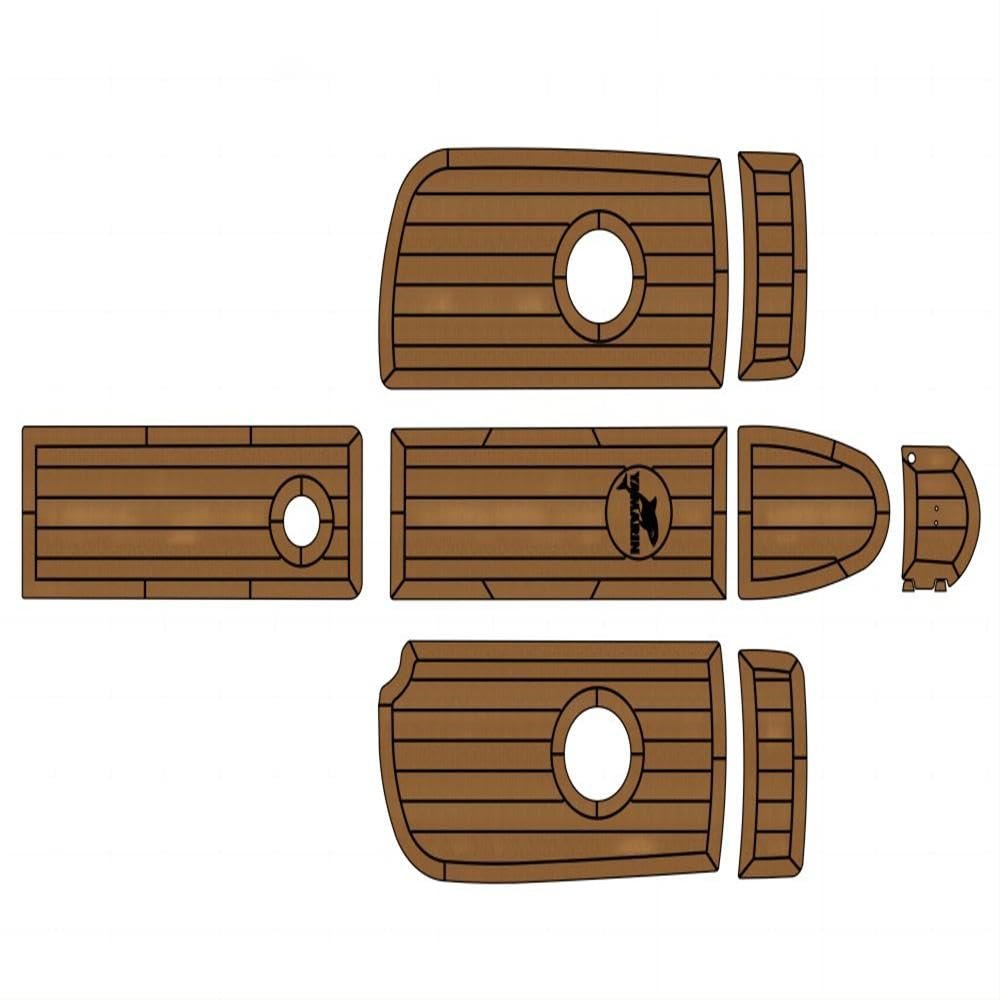 Boat EVA Faux Teak Decking Floor Compatible with 2000 Yamarin 5150 Cockpit Pad Boat EVA Foam Faux Teak Deck Floor Mat Flooring