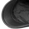 Lifup Men's Newsboy Hat Winter Autumn Flat Cap Gatsby Ivy Golf Cabbie Hat with Earflaps Black view 4