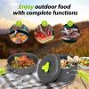 Rlrueyal 15pcs Camping Cookware Mess Kit,Non-Stick Lightweight Pots Set Portable Outdoor Cookware for Camping Backpacking Hiking Outdoor Cooking and Picnic view 4