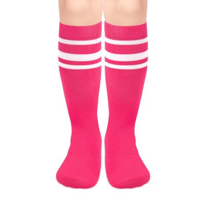 Kids Soccer Socks Girls Soccer Socks Toddler Knee High Socks Toddler Soccer Socks Pink Soccer Socks Youth Baseball Socks