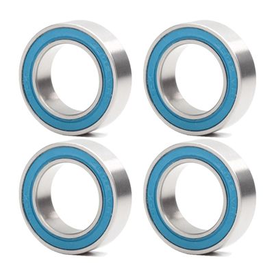4Pcs 3801-2RS MAX Bearing 12 * 21 * 7mm Double Row Full Balls Bicycle Suspension Pivot Repair Parts 3801 2RS Ball Bearings Accessories(Style:High 8mm)