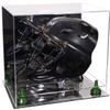 Better Display Cases Acrylic Catcher Mask Display Case with- Large Rectangle Box Mirror Case, Green Risers and Mirror Base 14.5" x 11" x 12" (V44/A002) view 1