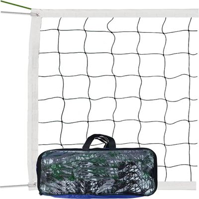 Professional Volleyball Net Outdoor Heavy Duty with Aircraft Steel Cable Top, Two Stitched Border, Regulation Volleyball Nets for Backyard Schoolyard Beach