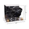 Better Display Cases Acrylic Catcher Mask Display Case with- Large Rectangle Box Mirror Case, Yellow Risers and Mirror Base 14.5" x 11" x 12" (V44/A002) view 2