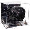 Better Display Cases Acrylic Catcher Mask Display Case with- Large Rectangle Box Mirror Case, Gold Risers and Mirror Base 14.5" x 11" x 12" (V44/A002) view 1