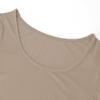 Long Sleeve Crop Tops for Women Workout Basic Clothes for Teen Ladies Fitted Slim Scoop Neck Cute Yoga Shirts (Light Coffee, X-Large) view 3