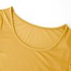 Long Sleeve Crop Tops for Women Workout Basic Clothes for Teen Ladies Fitted Slim Scoop Neck Cute Yoga Shirts (Mustard Yellow, Large) view 3