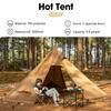 Hot Tent with Stove Jack 4-8 Person Onefires Large Teepee Tent for Family Camping view 4