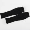 Fashion Women Knitted Fingerless Gloves Winter Soft Warm Mittens Arm Warmer Long Gloves with Thumb (Black, One Size) view 4