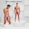 JOCKMAIL Men's Low Rise Athletic Supporter Jockstrap Briefs Sport Underwear Purple view 4