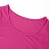 Long Sleeve Crop Tops for Women Workout Basic Clothes for Teen Ladies Fitted Slim Scoop Neck Cute Yoga Shirts (Hot Pink, Small) view 3