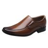 BORAMAX Men's Dress Shoes Slip-On Loafers Wedding Shoes Business PU Leather Shoes Comfortable Dress Shoe Male Suit Shoes view 1