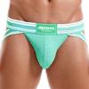 JOCKMAIL Men's Jockstrap Athletic Supporter Low Rise Briefs Sport Underwear - Lightblue view 2