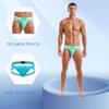 JOCKMAIL Men's Jockstrap Athletic Supporter Low Rise Briefs Sport Underwear - Lightblue view 3
