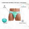 JOCKMAIL Men's Jockstrap Athletic Supporter Low Rise Briefs Sport Underwear - Lightblue view 4