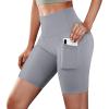 Capri Leggings for Women Knee Length Butt Lift Tights Tummy Control Yoga Workout Exercise Capri Pants with Pockets view 2