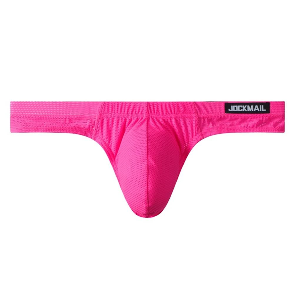 JOCKMAIL Men Underwear Brief Bikini Athletic Briefs Low Rise Men Briefs Sport Underwear Men Bikini Rose