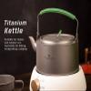Boundless Voyage Titanium Kettle 800ml/1200ml with Folding Handle Filter Outdoor Camping Big Capacity Teapot (1200ml) view 2