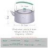 Boundless Voyage Titanium Kettle 800ml/1200ml with Folding Handle Filter Outdoor Camping Big Capacity Teapot (1200ml) view 3