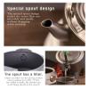Boundless Voyage Titanium Kettle 800ml/1200ml with Folding Handle Filter Outdoor Camping Big Capacity Teapot (1200ml) view 4