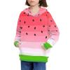 AFPANQZ Watermelon Hoodies for Boys Girls Soft Polyester Spandex Lightweight Hooded Sweatshirt Pullover Sport HOodies Casual Activewear view 1