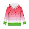 AFPANQZ Watermelon Hoodies for Boys Girls Soft Polyester Spandex Lightweight Hooded Sweatshirt Pullover Sport HOodies Casual Activewear view 3