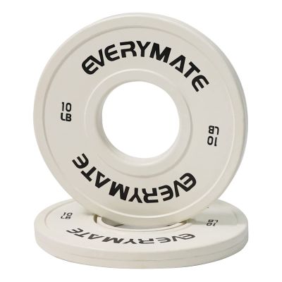 EVERYMATE Change Weight Plates 10LB Fractional Plate Olympic Bumper Plates for Cross Training and Olympic Weightlifting, Weights Plates Set Without Logo