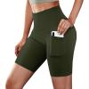 Capri Leggings for Women Knee Length Butt Lift Tights Tummy Control Yoga Workout Exercise Capri Pants with Pockets view 2
