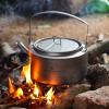 Boundless Voyage Titanium Kettle 800ml/1200ml with Folding Handle Filter Outdoor Camping Big Capacity Teapot (800ml) view 4