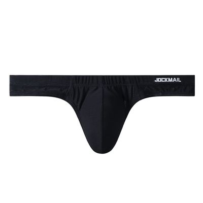 JOCKMAIL Men Underwear Brief Bikini Athletic Briefs Low Rise Men Briefs Sport Underwear Men Bikini Black