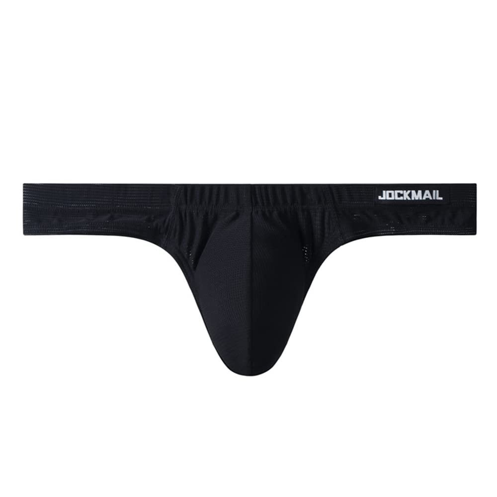 JOCKMAIL Men Underwear Brief Bikini Athletic Briefs Low Rise Men Briefs Sport Underwear Men Bikini Black