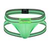 JOCKMAIL Men's Jockstrap Athletic Supporter Low Rise Briefs Sport Underwear Green view 1