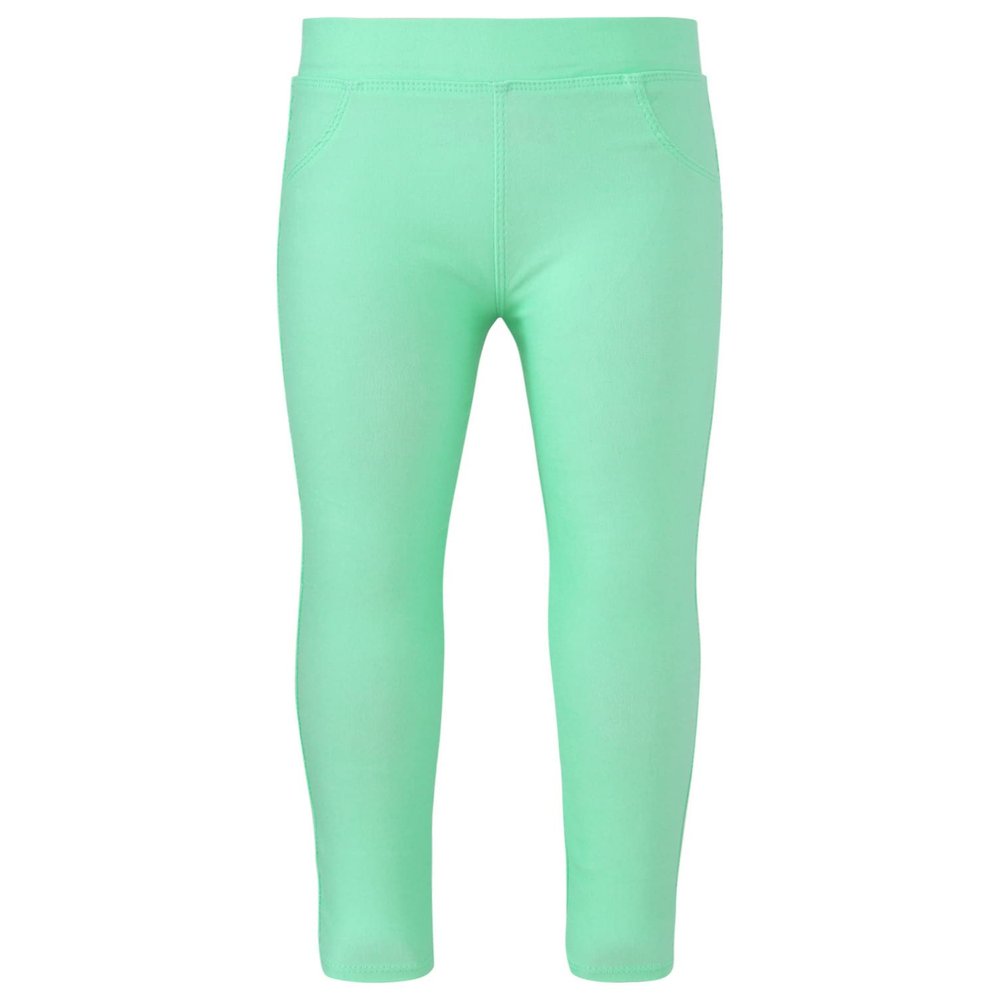 Aislor Girls Stretch Leggings Athletic Pants Workout Running Yoga Sports Footless Tights Gymnastic Dance School Leggings Green 7-8 Years