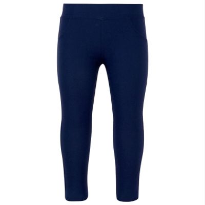 Aislor Girls Stretch Leggings Athletic Pants Workout Running Yoga Sports Footless Tights Gymnastic Dance School Leggings Navy Blue 7-8 Years