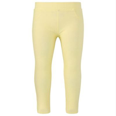 Aislor Girls Stretch Leggings Athletic Pants Workout Running Yoga Sports Footless Tights Gymnastic Dance School Leggings Yellow 7-8 Years